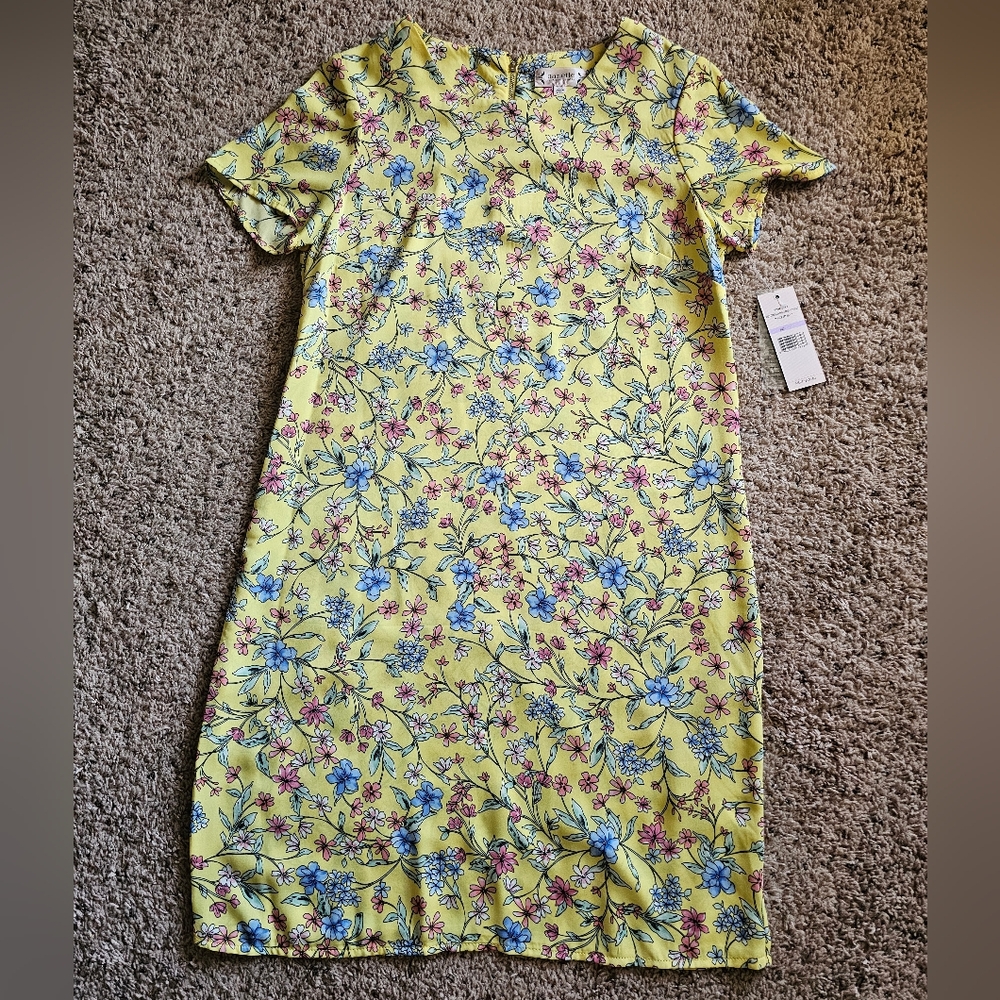 💛Nanette Lepore Short Sleeve Sheath Floral Dress NWT